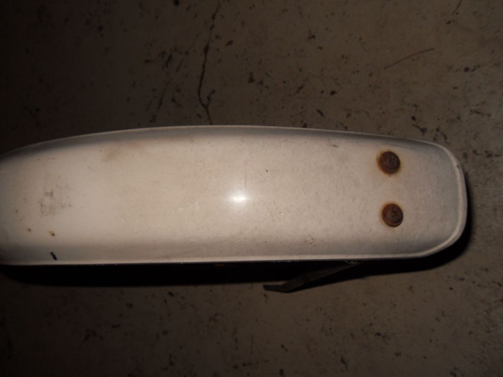 1982 Yamaha QT50 Moped Front Fender with Mud Flap Rust Belt Cycle Parts